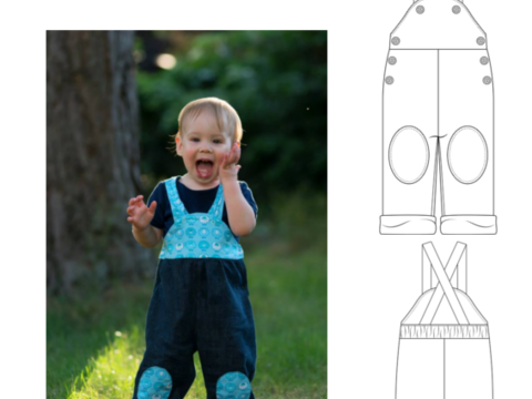 E-Book Retrolatzhose Gr. 56-98