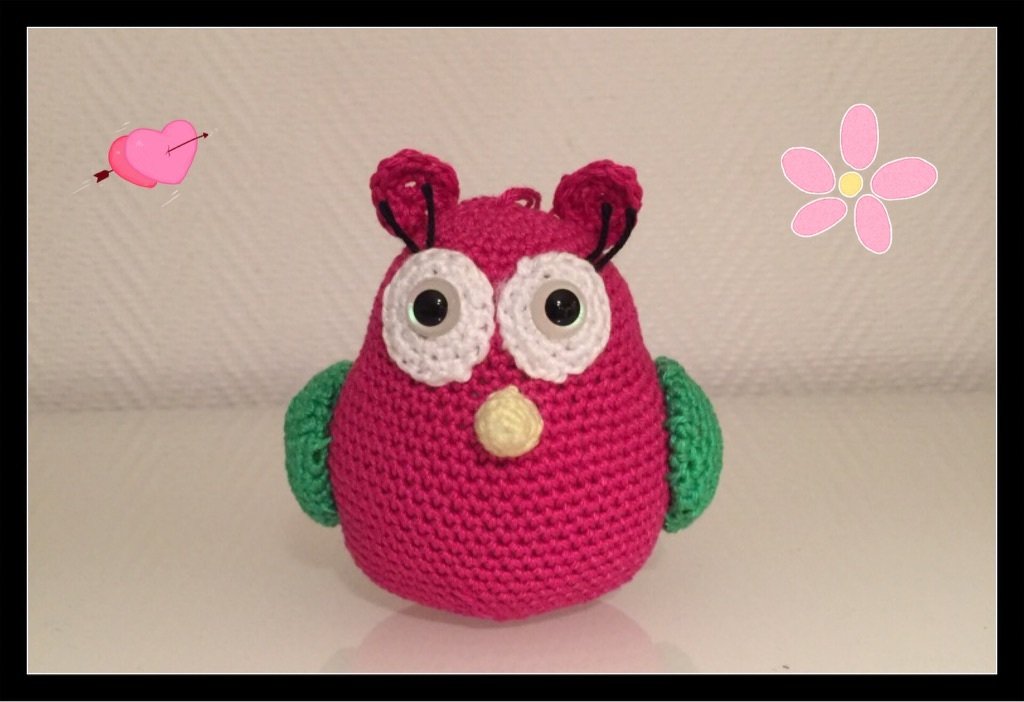 Kostenlose Häkelanleitung Eule Rosi