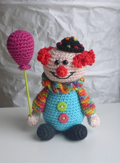 Häkelanleitung Clownpärchen Piccolino & Piccolina