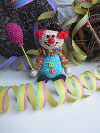 Häkelanleitung Clownpärchen Piccolino & Piccolina