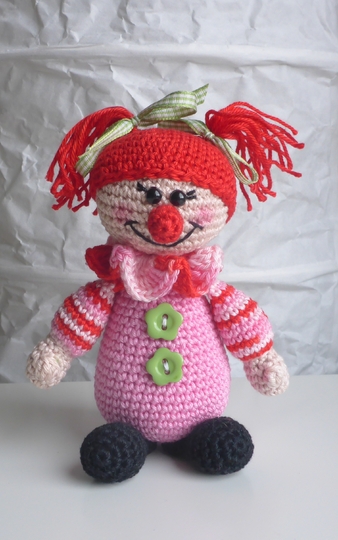 Häkelanleitung Clownpärchen Piccolino & Piccolina