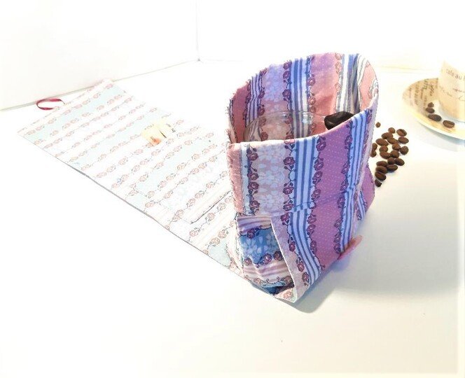 Nähanleitung für eine süße Geschenketasche "Kaffee-Tassen-Tasche"