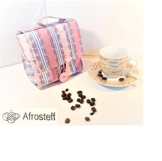 Nähanleitung für eine süße Geschenketasche "Kaffee-Tassen-Tasche"