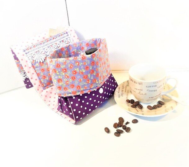 Nähanleitung für eine süße Geschenketasche "Kaffee-Tassen-Tasche"
