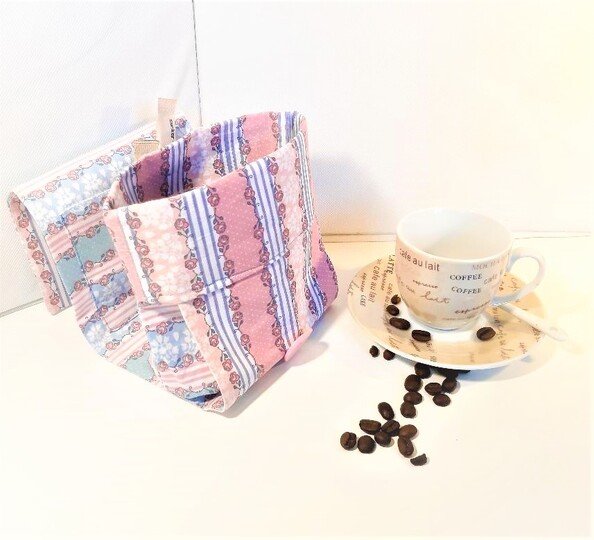 Nähanleitung für eine süße Geschenketasche "Kaffee-Tassen-Tasche"