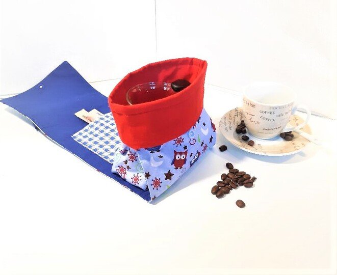 Nähanleitung für eine süße Geschenketasche "Kaffee-Tassen-Tasche"