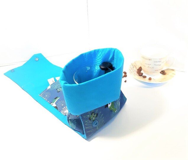 Nähanleitung für eine süße Geschenketasche "Kaffee-Tassen-Tasche"