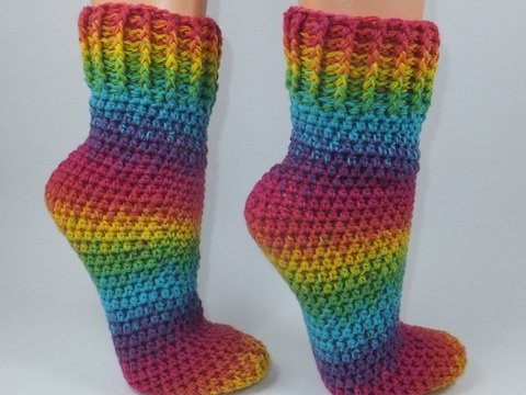 EasySoks1 easy to crochet cozy socks sizes 36–43 – crochet pattern