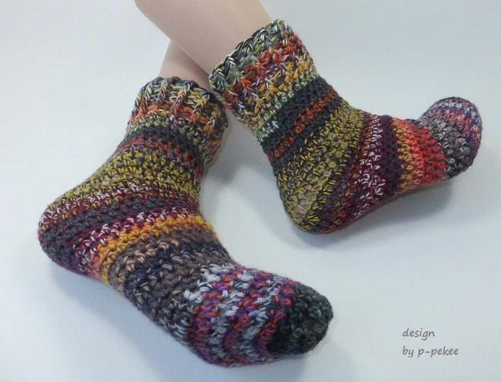 EasySoks1 easy to crochet cozy socks sizes 36–43 – crochet pattern
