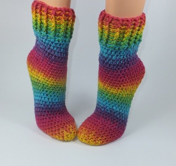 EasySoks1 easy to crochet cozy socks sizes 36–43 – crochet pattern