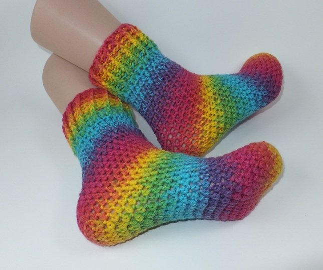 EasySoks1 easy to crochet cozy socks sizes 36–43 – crochet pattern