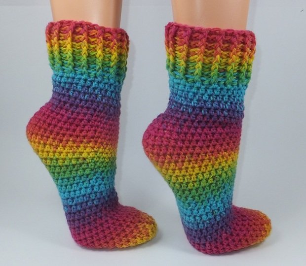 EasySoks1 easy to crochet cozy socks sizes 36–43 – crochet pattern