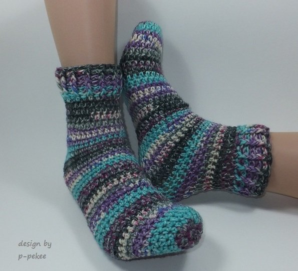 EasySoks1 easy to crochet cozy socks sizes 36–43 – crochet pattern