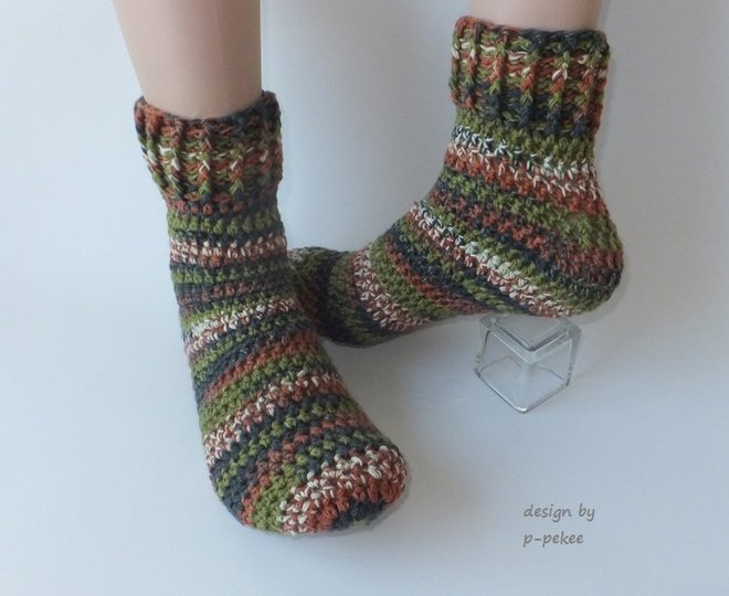 EasySoks1 easy to crochet cozy socks sizes 36–43 – crochet pattern