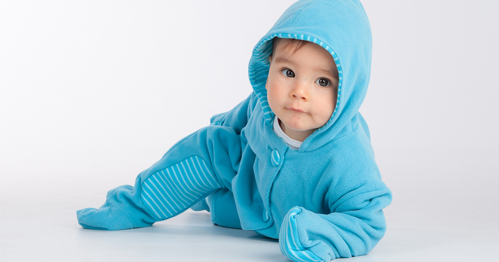 Baby Overall DORIAN – Kapuze Füßchen Datei 56/62–80/86