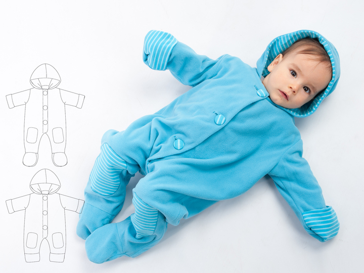 Schnittmuster Baby Overall DORIAN – Anleitung/Datei – 56/62–80/86