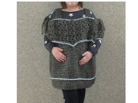 Pulli Top mit Glitzer Häkelanleitung Gr. 38 bis 46