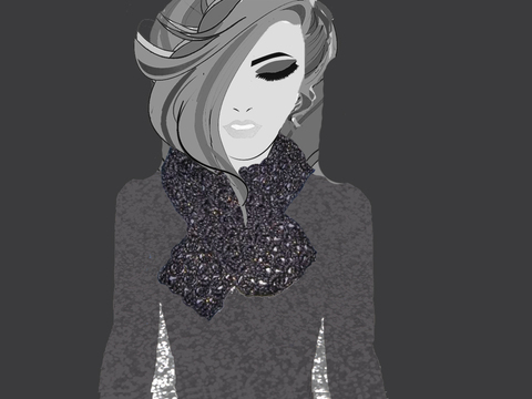 eleganter Schal zum Häkeln