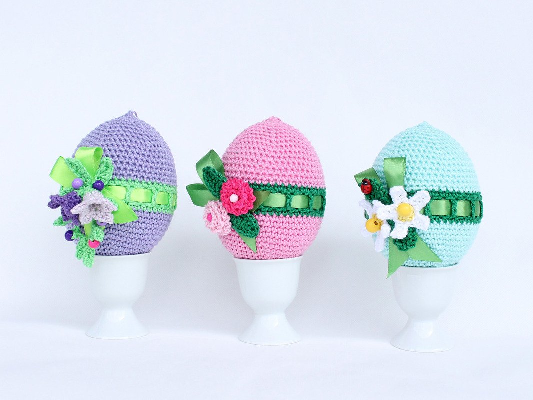 Ostereier mit Blumen, Gr. XL