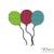 Stickdatei "Luftballons / Party / Geburtstag" Pes Format (Deco, Brother, Babylock)
