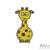 Stickdatei "Giraffe" Pes Format (Deco, Brother, Babylock)
