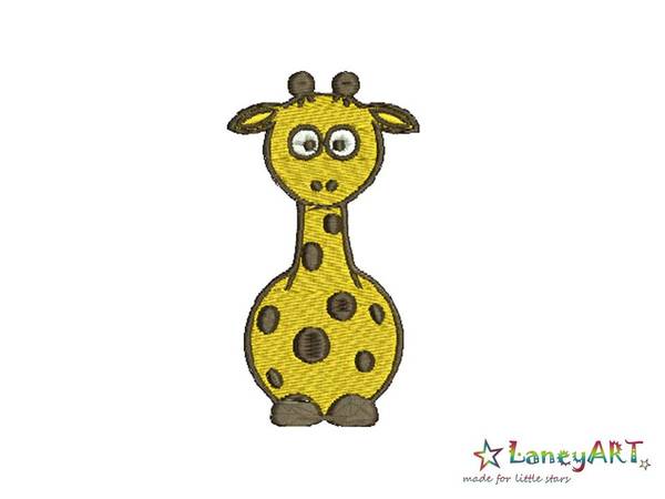 Stickdatei "Giraffe" Pes Format (Deco, Brother, Babylock)