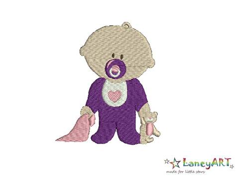 Stickdatei "Baby Girl / Mädchen" Pes Format (Deco, Brother, Babylock)