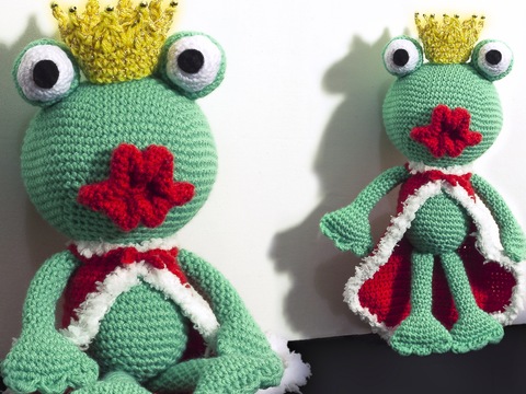 Froschkönig Knutschi Quaks Häkelanleitung