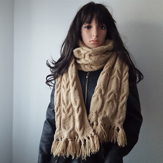 31 Strickanleitung Schal Xxl 2,40m Länge