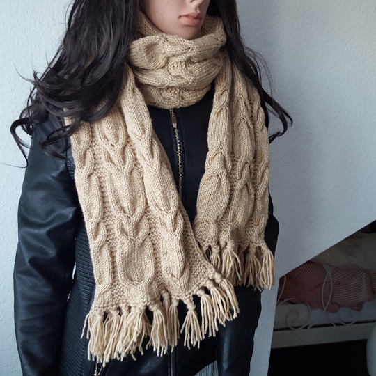 31 Strickanleitung Schal Xxl 2,40m Länge