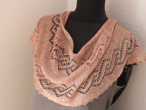 Füürnobel, Strickanleitung/Schulterschmeichler/Lacemuster