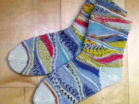 Strickanleitung Socken "Eiscreme"