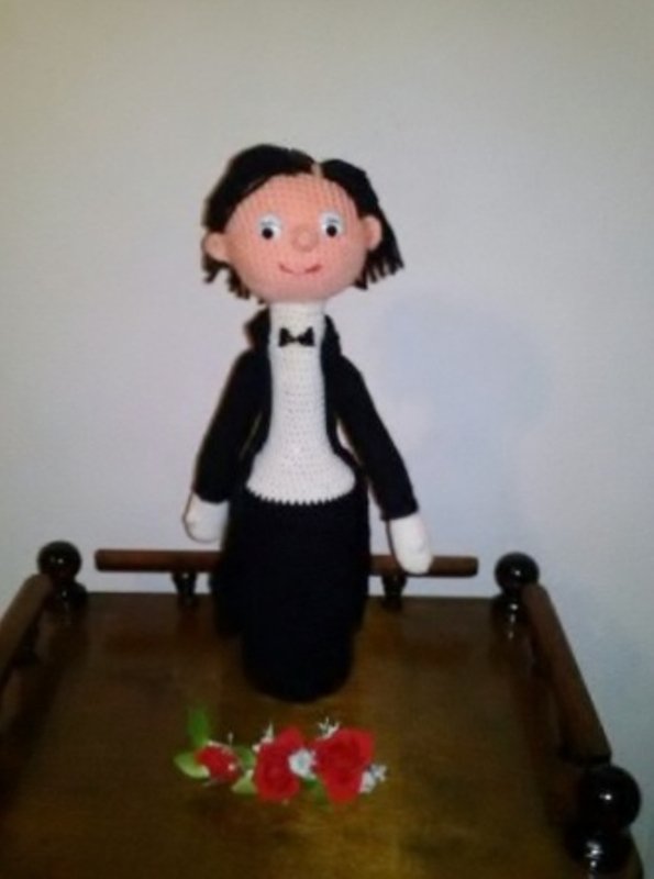 Flaschenpuppe " Buttler James "