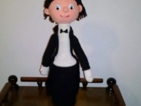 Flaschenpuppe " Buttler James "