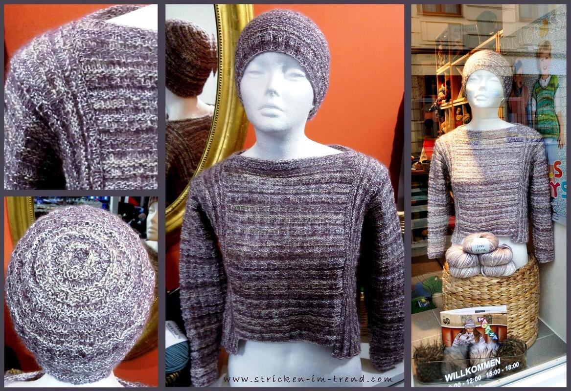 Strickanleitung für Mädchenpullover und Haube | GirlsDuo CELINE 