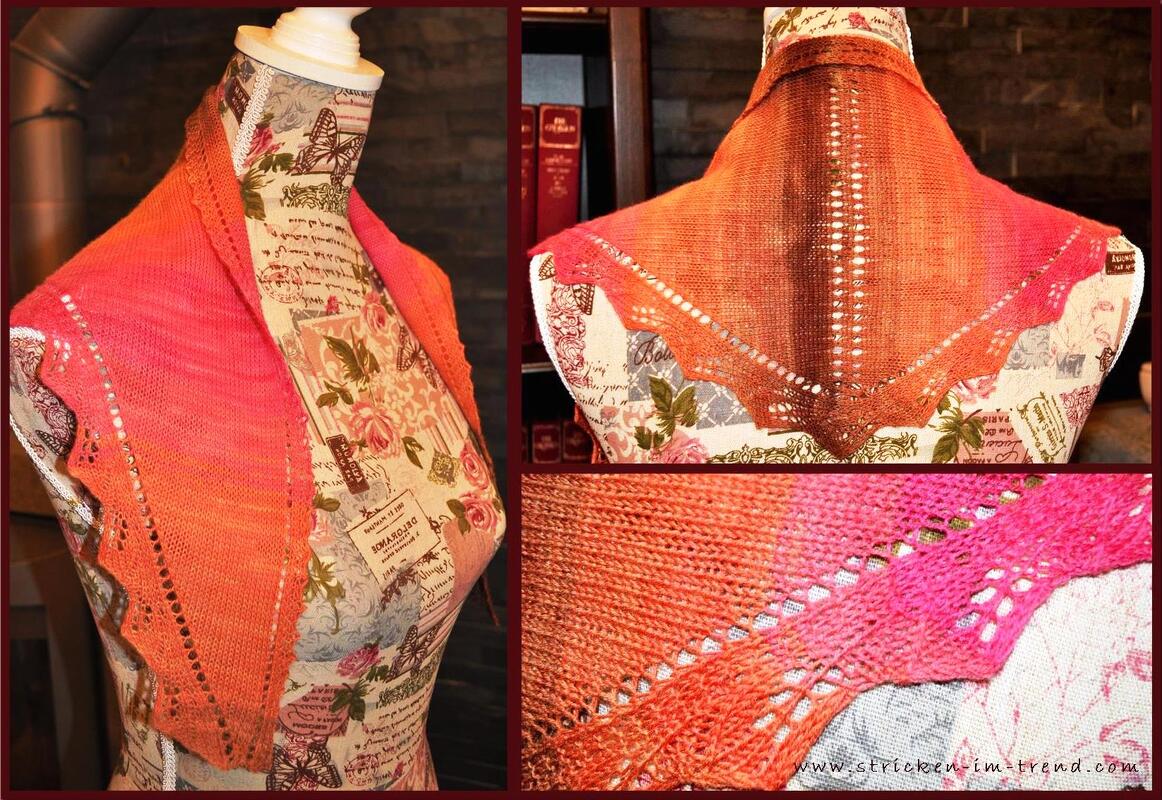 Strickanleitung für Dreieckstuch | Rainbow Triangle