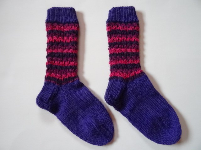 Strickanleitung Socken mit tollem Muster, Gr. 39 - Bild 3
