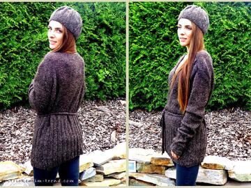 Strickanleitung für Weste / Wickelweste und Barett | Weste#Barett#RiffRaff