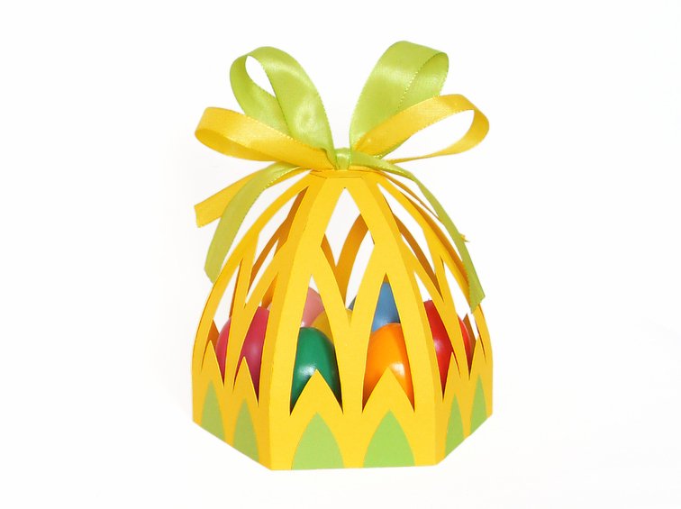 Tragetasche für Ostereier – Bastelvorlagen mit Anleitung