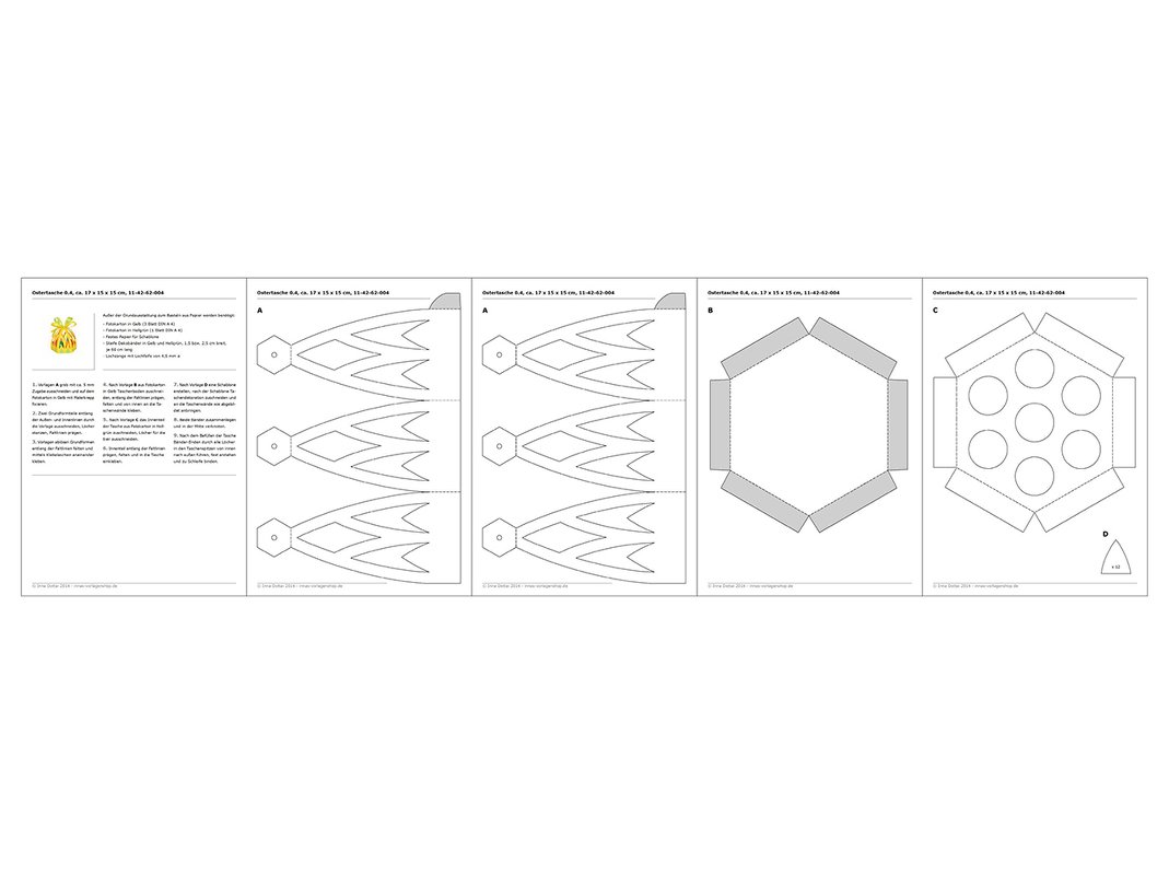 Tragetasche für Ostereier – Bastelvorlagen mit Anleitung - Bild 3
