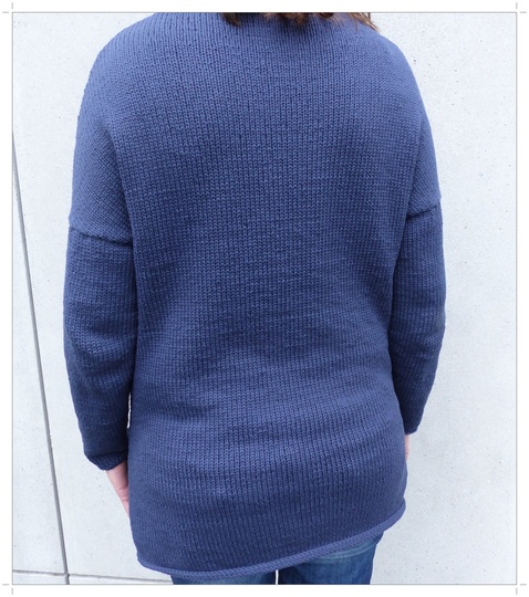 Strickjacke mit geräumigen Taschen,  Strickanleitung Größe S - L