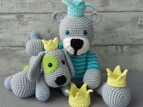 Krone in 3 Größen für Amigurumis - Häkelanleitung