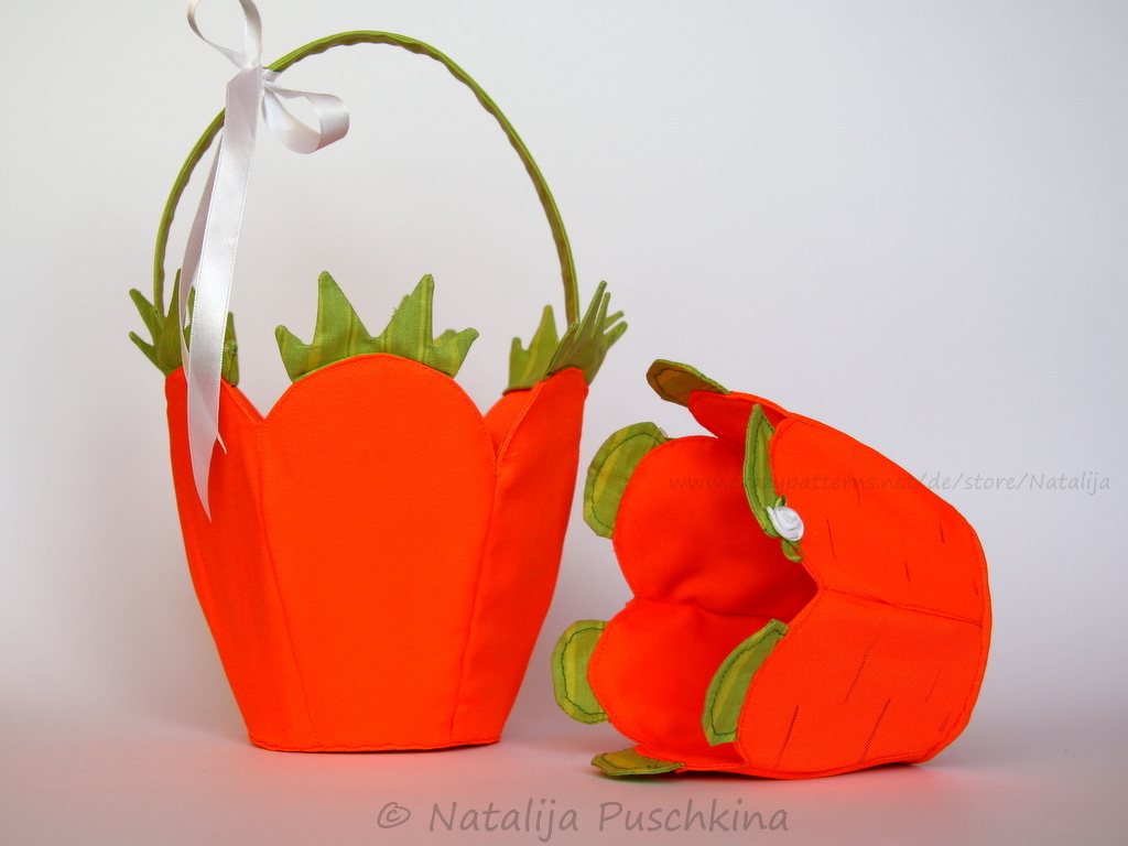 Carrot baskets for Easter and spring ist beautiful and practical in the same time