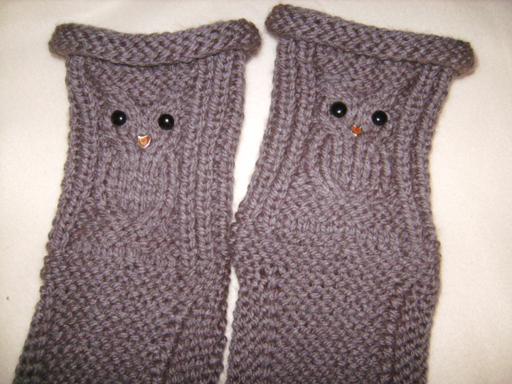 Eulen-Hausschuhe, Hüttenschuhe, Sofasocken Gr. 36-40