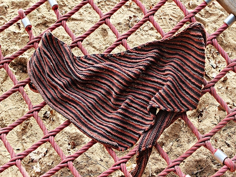 Würmli, Strickanleitung, Schultertuch