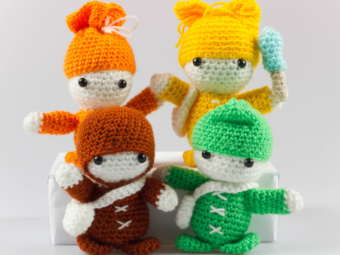 Pattern Crochet Dolls, toys for kids