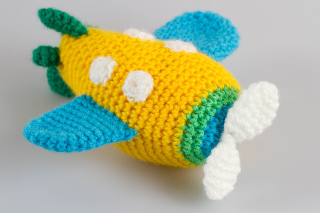 Amigurumi Doll Airplane Crochet Pattern Stuffed Toy