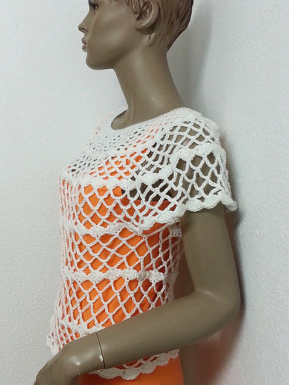 Häkelanleitung Luftiges Sommer Shirt Größe 36 bis 46