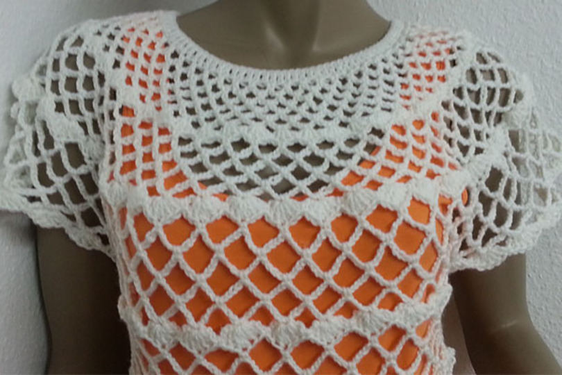 Häkelanleitung Luftiges Sommer Shirt Größe 36 bis 46