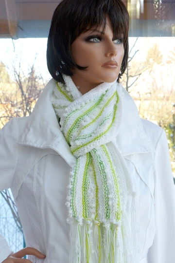 Strickanleitung Frühlingsschal - ideal für Strickanfänger und Wollreste